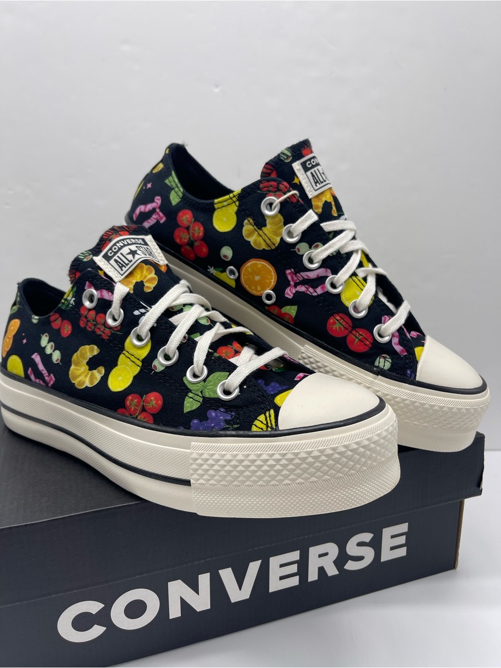 Converse A16112C CTAS LIFT OX BLACK/EGRET/BLACK Platform Sneakers - Picture 3 of 16